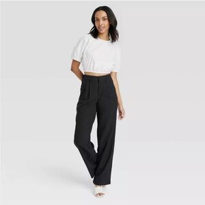 NWT! A New Day Women's Black High-Rise
Straight Trousers Size 2
